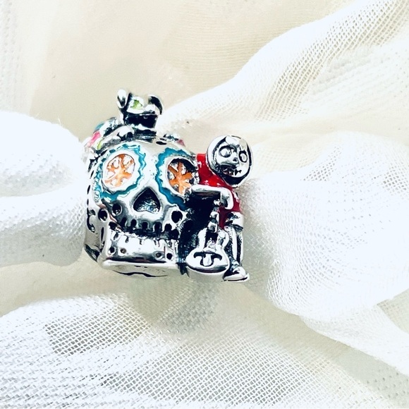 💀 NWOT Coco & Dante Skull Glow-in-the-Dark Charm ✨Halloween - Picture 10 of 15